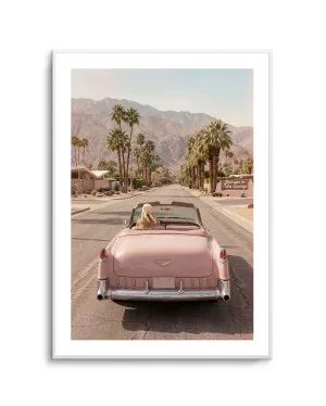 Palm Springs Pink Cadillac I by oliveetoriel.com, a Prints for sale on Style Sourcebook