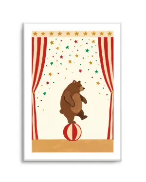 Circus Bear by oliveetoriel.com, a Prints for sale on Style Sourcebook