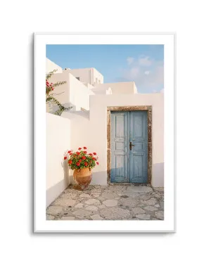 Greek Island Doorway by oliveetoriel.com, a Prints for sale on Style Sourcebook
