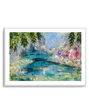 Giverny Garden Bridge by Meredith Howse by oliveetoriel.com, a Prints for sale on Style Sourcebook