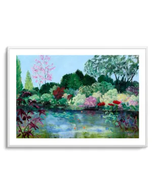 Giverny Water Lily Pond by Meredith Howse by oliveetoriel.com, a Prints for sale on Style Sourcebook