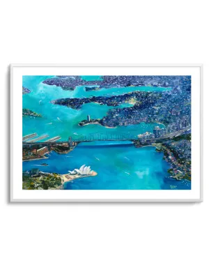 Sydney Harbour by Meredith Howse by oliveetoriel.com, a Prints for sale on Style Sourcebook