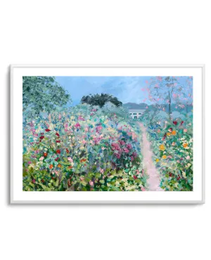 Giverny Flower Path by Meredith Howse by oliveetoriel.com, a Prints for sale on Style Sourcebook