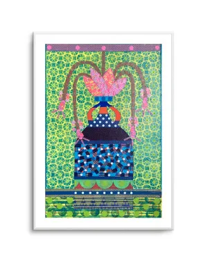 Bohemian Floral Vase by David Galan by oliveetoriel.com, a Prints for sale on Style Sourcebook