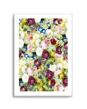 Colorful Garden Blooms by Uma Gokhale by oliveetoriel.com, a Prints for sale on Style Sourcebook