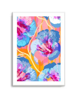 Vibrant Abstract Flowers by Uma Gokhale by oliveetoriel.com, a Prints for sale on Style Sourcebook