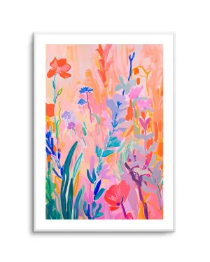 Vibrant Abstract Garden by Mathieu Jeuf by oliveetoriel.com, a Prints for sale on Style Sourcebook