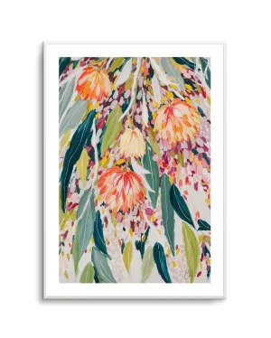Vibrant Floral Cascade by Edie by oliveetoriel.com, a Prints for sale on Style Sourcebook