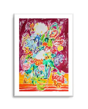Vibrant Floral Still Life by Tamara Jare by oliveetoriel.com, a Prints for sale on Style Sourcebook