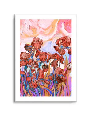 Vibrant Iris Field by Mathieu Jeuf by oliveetoriel.com, a Prints for sale on Style Sourcebook
