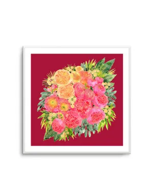 Lush Peony Bouquet by Rosana Laiz Blursbyai by oliveetoriel.com, a Prints for sale on Style Sourcebook