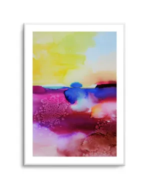 Vibrant Abstract Landscape by Sylvie Demers by oliveetoriel.com, a Prints for sale on Style Sourcebook