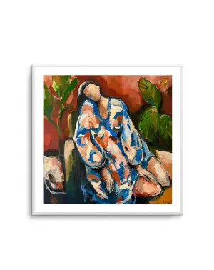 Serene Figure Indoors by Magdalena Krzak by oliveetoriel.com, a Prints for sale on Style Sourcebook
