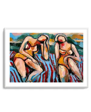 Summer Beach Lounging by Magdalena Krzak by oliveetoriel.com, a Prints for sale on Style Sourcebook