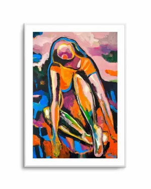 Colorful Abstract Woman Magdalen Krzak by oliveetoriel.com, a Prints for sale on Style Sourcebook