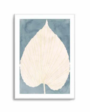 Soft Blue Fan Leaf by Casa Cartissi by oliveetoriel.com, a Prints for sale on Style Sourcebook