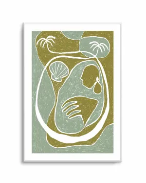 Palm Tree Island 3 by Shatha Al Dafai by oliveetoriel.com, a Prints for sale on Style Sourcebook