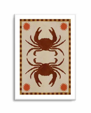 Lush Duo 6 Brown Crabs by Shatha Al Dafai by oliveetoriel.com, a Prints for sale on Style Sourcebook