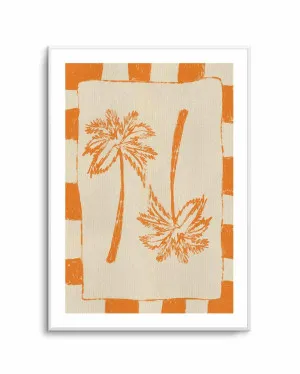 Palm Paradise Orange by Shatha Al Dafai by oliveetoriel.com, a Prints for sale on Style Sourcebook