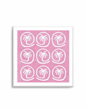Palm Tree Tiles Pink by Shatha Al Dafai by oliveetoriel.com, a Prints for sale on Style Sourcebook