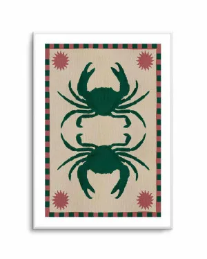 Lush Duo 6 Green Crabs by Shatha Al Dafai by oliveetoriel.com, a Prints for sale on Style Sourcebook
