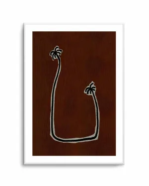 Soul Bound - Brown by Shatha Al Dafai by oliveetoriel.com, a Prints for sale on Style Sourcebook