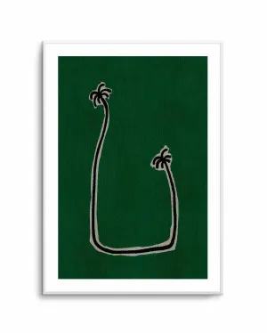 Soul Bound - Green by Shatha Al Dafai by oliveetoriel.com, a Prints for sale on Style Sourcebook