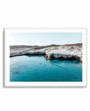 Sarakiniko Boating, Milos LS by Michael Geercke by oliveetoriel.com, a Prints for sale on Style Sourcebook