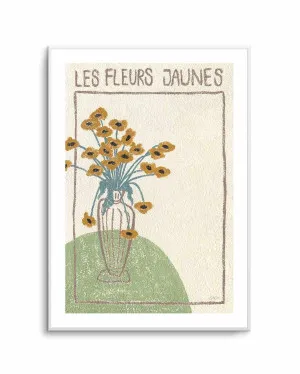 Les Fleurs Jaunes by Julie Celina by oliveetoriel.com, a Prints for sale on Style Sourcebook