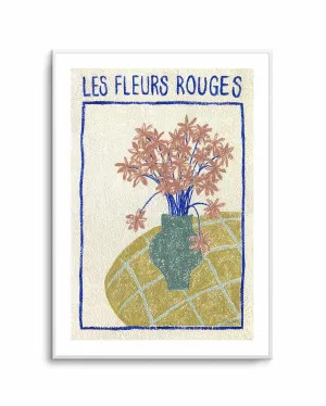 Les Fleurs Rouges by Julie Celina by oliveetoriel.com, a Prints for sale on Style Sourcebook