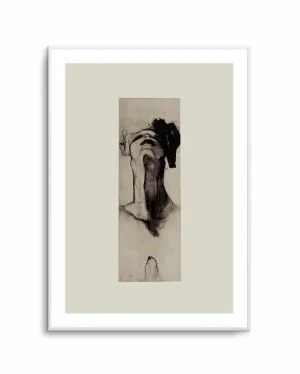 Black and White Expressionist of a Figure by Doris Schmitz by oliveetoriel.com, a Prints for sale on Style Sourcebook