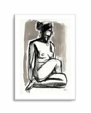 Nude with Crossed Legs by Tore Bahnson by oliveetoriel.com, a Prints for sale on Style Sourcebook