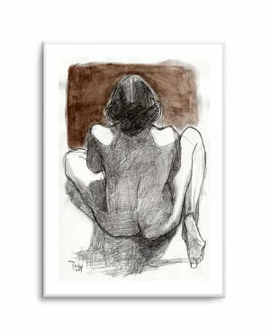 Seated Woman by Tore Bahnson by oliveetoriel.com, a Prints for sale on Style Sourcebook