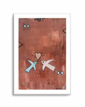 Forever Love Birds by Jackie Green by oliveetoriel.com, a Prints for sale on Style Sourcebook