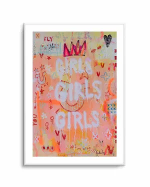 Girls Girls Girls by Jackie Green by oliveetoriel.com, a Prints for sale on Style Sourcebook