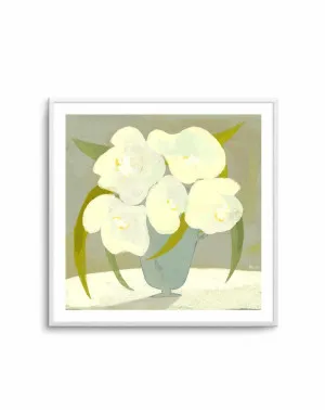 Vase with White Flowers by Marco Marella by oliveetoriel.com, a Prints for sale on Style Sourcebook