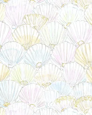 Pastel Sea Shells Wallpaper by oliveetoriel.com, a Wallpaper for sale on Style Sourcebook