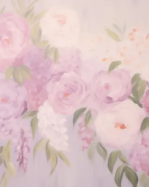 Lilac Garden Wallpaper Mural by oliveetoriel.com, a Wallpaper for sale on Style Sourcebook
