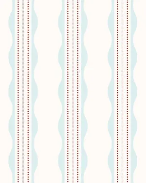 Retro Ribbon Stripes By the Roll Wallpaper by oliveetoriel.com, a Wallpaper for sale on Style Sourcebook