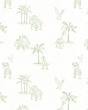 Dino Palms in Sage Green Wallpaper by oliveetoriel.com, a Wallpaper for sale on Style Sourcebook