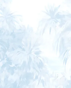 Palisade Blue Palms Wallpaper Mural by oliveetoriel.com, a Wallpaper for sale on Style Sourcebook