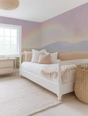 Rainbow Fields Wallpaper Mural by oliveetoriel.com, a Wallpaper for sale on Style Sourcebook