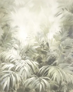 Sage Green Jungle Wallpaper Mural by oliveetoriel.com, a Wallpaper for sale on Style Sourcebook