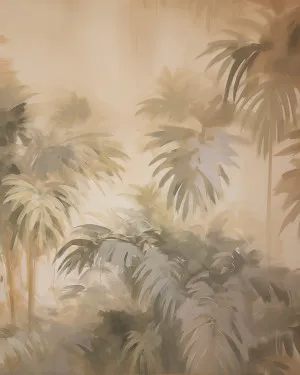 Warm Tropics Jungle Wallpaper Mural by oliveetoriel.com, a Wallpaper for sale on Style Sourcebook