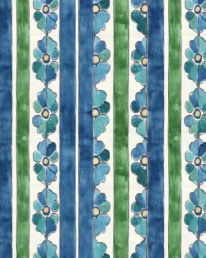 Capri Blue Wallpaper by oliveetoriel.com, a Wallpaper for sale on Style Sourcebook