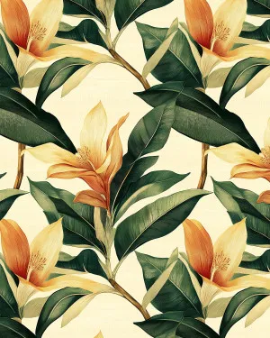Amber Garden Colonial Wallpaper by oliveetoriel.com, a Wallpaper for sale on Style Sourcebook