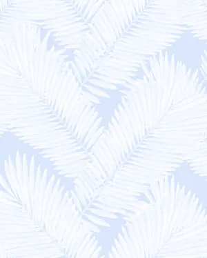 Tropicana Palm in Light Blue Wallpaper by oliveetoriel.com, a Wallpaper for sale on Style Sourcebook
