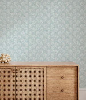 Ocean Song in Light Blue Wallpaper by oliveetoriel.com, a Wallpaper for sale on Style Sourcebook