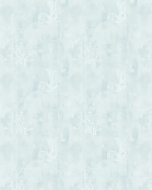 Coastal Coral In Light Blue Wallpaper by oliveetoriel.com, a Wallpaper for sale on Style Sourcebook