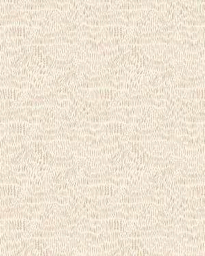 Whimsical Field in Ochre Brown Wallpaper by oliveetoriel.com, a Wallpaper for sale on Style Sourcebook